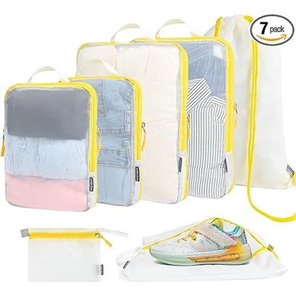 Premium Compression Packing Cubes with See Through Mesh for Suitcases - Picture 8 of 8